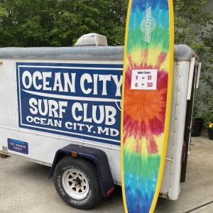 Tye Dye Long Surfboard