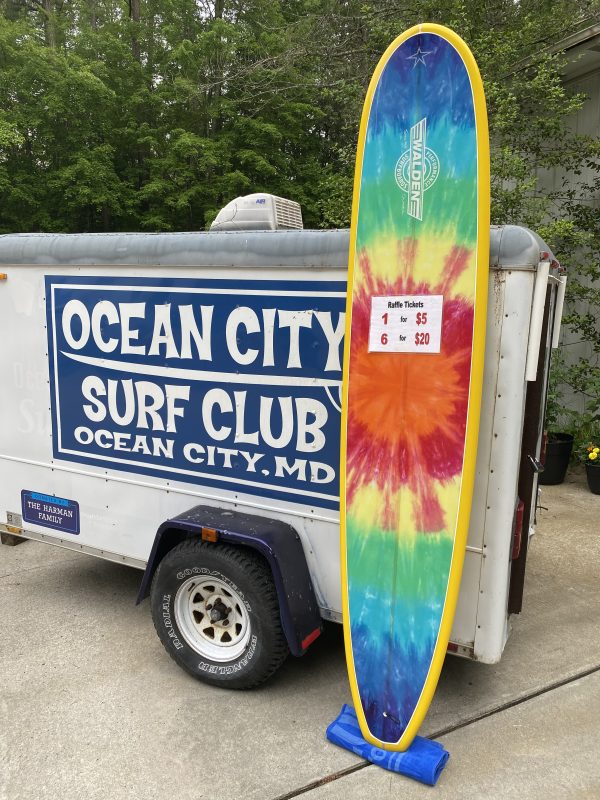 Tye Dye Long Surfboard