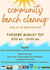 beach cleanup flyer